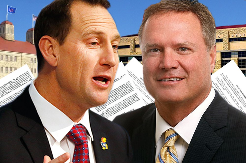 Both top KU coaches, David Beaty (left) and Bill Self, have LLCs that reduce the amount they owe in Kansas income taxes. (Photo credit: KCUR 89.3 FM)